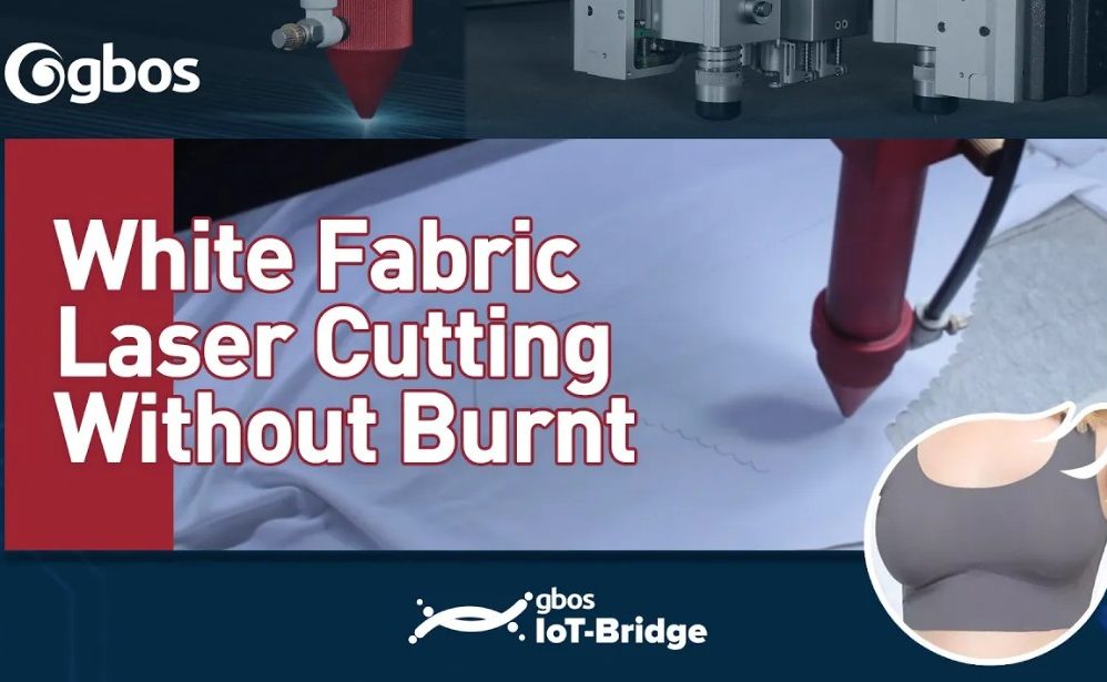 Laser Cutting White Fabric
