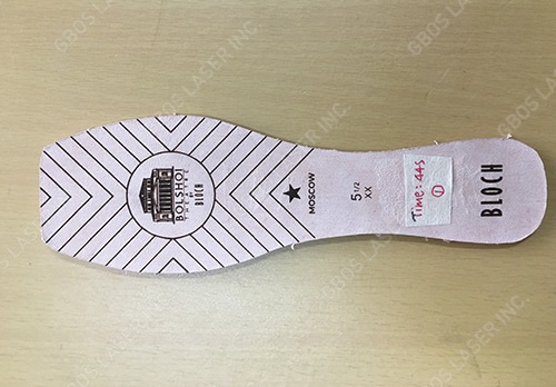 Ballet Shoe Sole Laser Marking